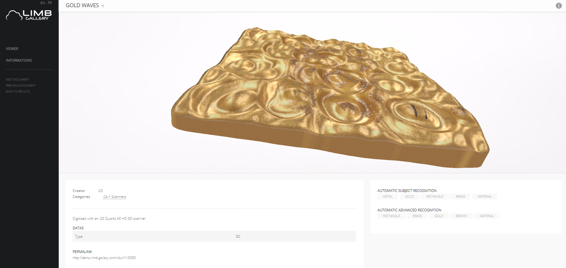 Le 3D au service de la numérisation patrimoniale – Blog i2S